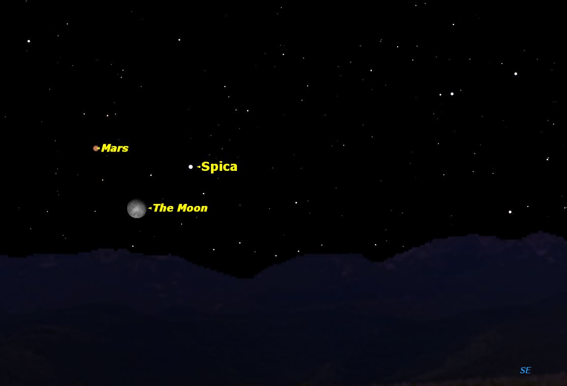 Moon, Mars and Star Team Up in Sky Tonight: How to See It